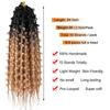 24" Butterfly Box Braid Crochet Hair Ponytail Extension, 6 Packs view 2