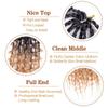 24" Butterfly Box Braid Crochet Hair Ponytail Extension, 6 Packs view 3