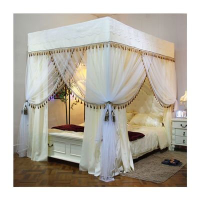 ILNCQLPM Bed Tent and European Double-Layer Lace Bed Canopy, Color: A5, Size