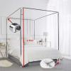 ILNCQLPM Bed Canopy Frame, Stainless Steel Mosquito Net Holder, 4-Corner Bed Posts, 22 mm, for 1.8 x 2.2 m Beds view 3