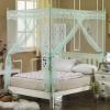ILNCQLPM Bed Canopy Frame, Stainless Steel Mosquito Net Holder, 4-Corner Bed Posts, 22 mm, for 1.8 x 2.2 m Beds view 4