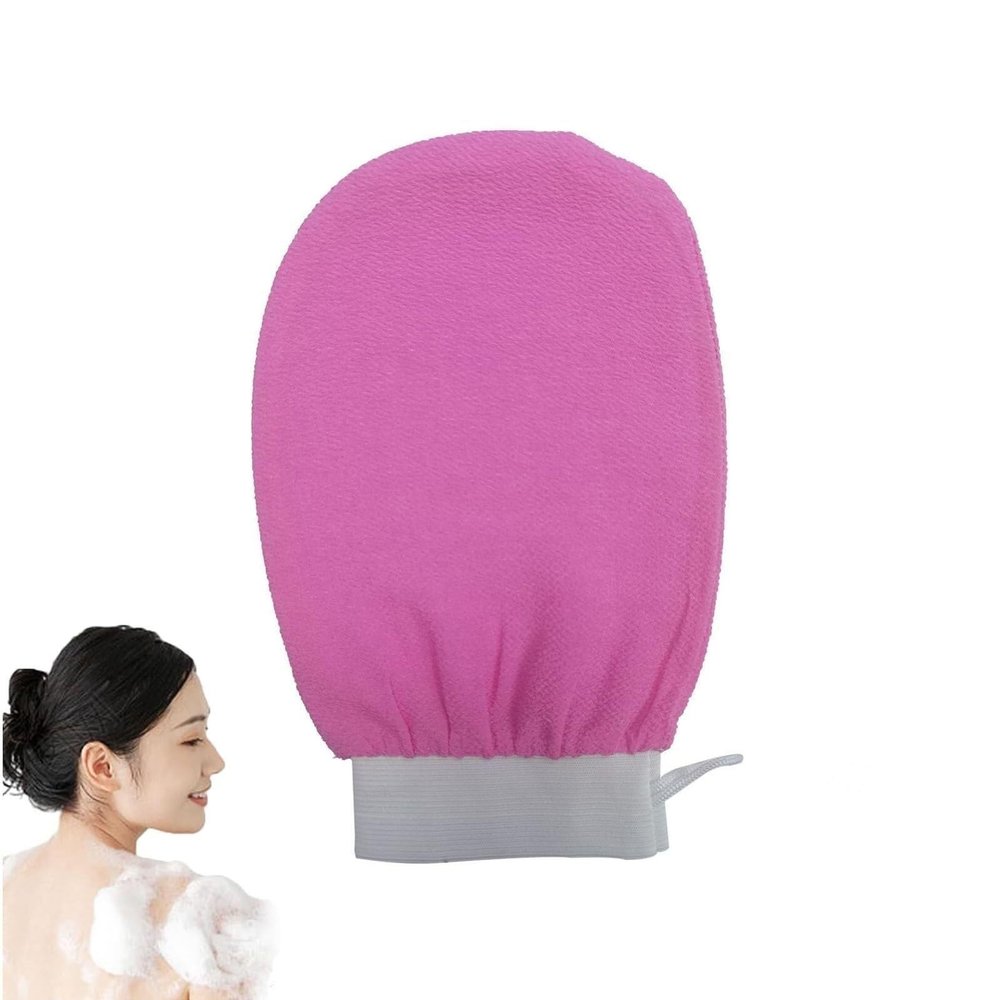 Kikbax Power of the Peel Exfoliating Bath Mitt, Rose