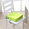 Surwin Non-Slip Booster Seat Cushion for Kids with Safety Buckle, 3D Airplane Design, Washable, Green, 32 x 32 x 8 cm view 1