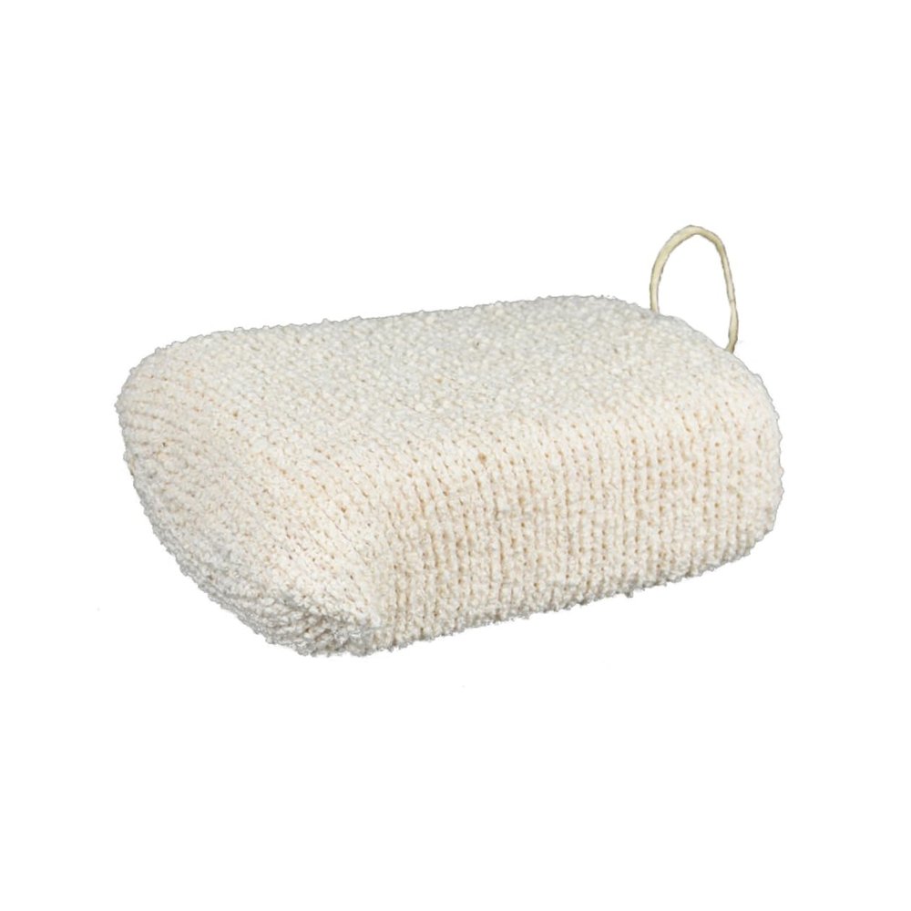 Healeved Shower Sponge Brush with Cord, Double-Sided Body Exfoliating Brush for Back Massage