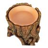 Yfenglhiry Stump-Shaped Hide for Reptiles, Terrarium Cave and Water Dispenser view 3