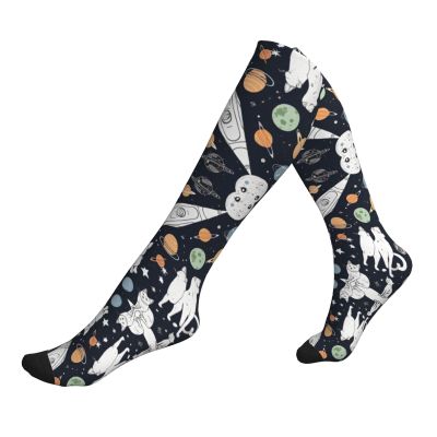 Jaywis Fun Cat Astronaut Compression Socks