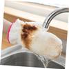 Healeved 2-Piece Waterproof Bamboo Fiber Household Gloves, Non-Slip, for Dishwashing, Durable and Easy to Clean, Random Color view 3