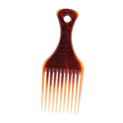 Plastic Hair Comb with Wide Teeth, Coffee, Salon