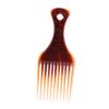 Plastic Hair Comb with Wide Teeth, Coffee, Salon view 1