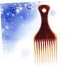 Plastic Hair Comb with Wide Teeth, Coffee, Salon view 2