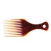 Plastic Hair Comb with Wide Teeth, Coffee, Salon view 4