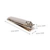 Gold Carbon Steel Manicure Nail Clipper view 2
