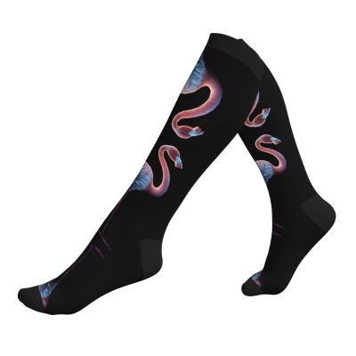 Jaywis Abstract Flamingo Compression Socks for Women and Men, 15–20 mmHg