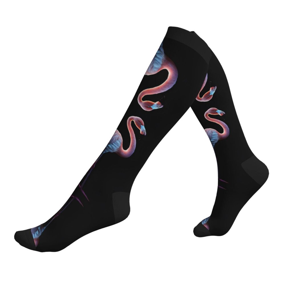 Jaywis Abstract Flamingo Compression Socks for Women and Men, 15–20 mmHg