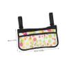 KOMBIUDA Wheelchair Armrest Bag with Zippered Compartment and 3 Front Pockets view 2