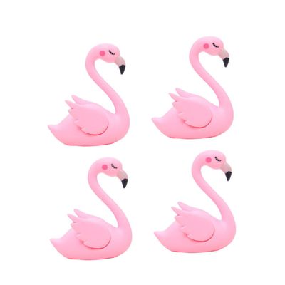 Plastic Flamingo Decoration for Cakes and Decor