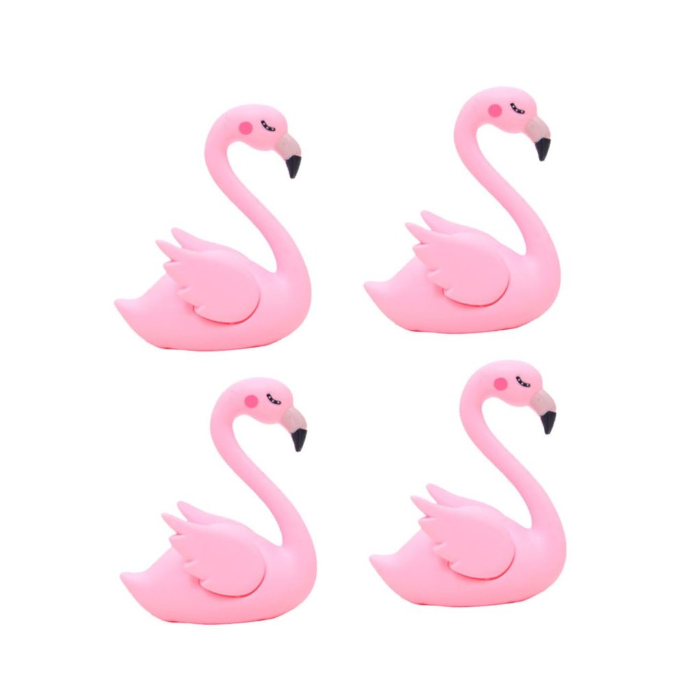 Plastic Flamingo Decoration for Cakes and Decor