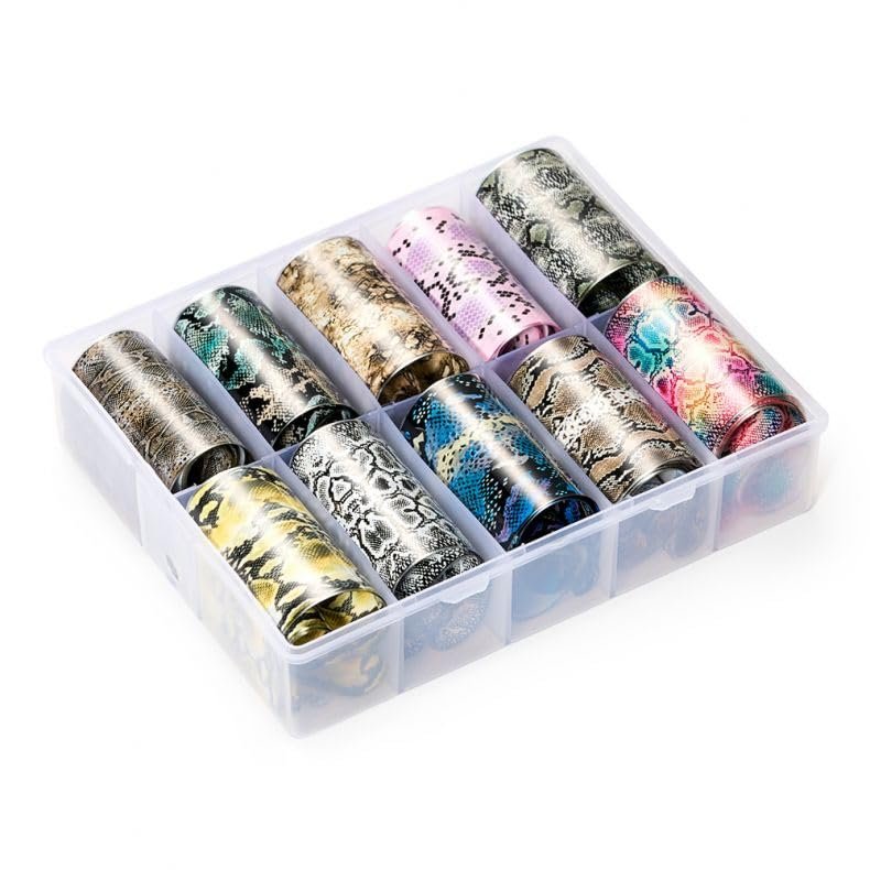 10-Piece Transfer Foil Set - Snake Skin