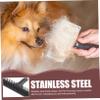 Dog Grooming Comb with Stainless Steel Teeth and Ergonomic Wooden Handle view 3