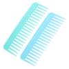 Baluue Wide-Tooth Comb, Fashionable Plastic Handle, 2-Pack, Gently Detangles Hair and Adds Volume, Portable for Home and Salon view 1
