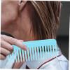 Baluue Wide-Tooth Comb, Fashionable Plastic Handle, 2-Pack, Gently Detangles Hair and Adds Volume, Portable for Home and Salon view 4