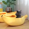 BAOFUYA Cute Yellow Banana Cat Bed (XL) view 3