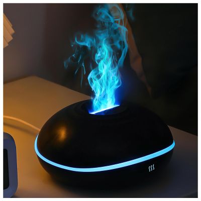 Hazomeu Flame Diffuser, 7-Flame Effect, 200 mL, Quiet, Black