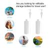 4-Pack 250 ml White Plastic Dispenser Bottles for Shampoo and Lotion view 3