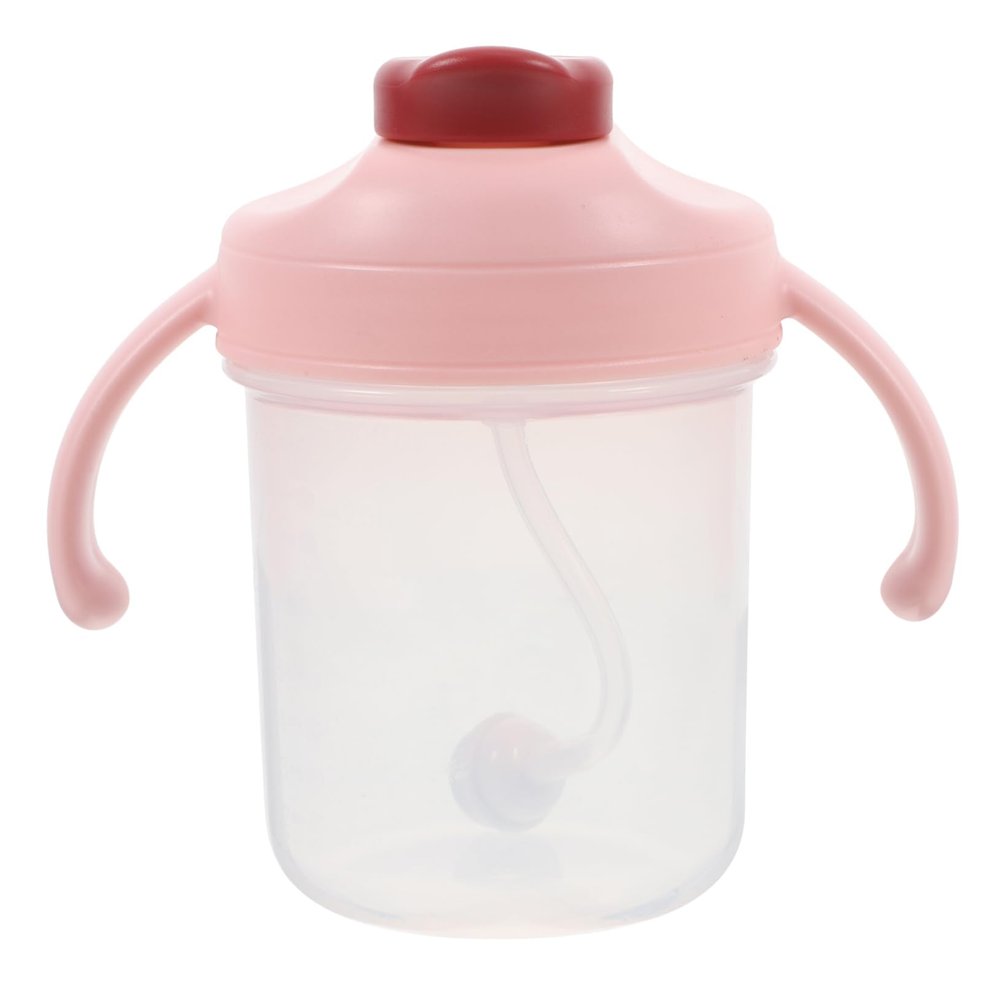 Leakproof Drinking Cup with Straw Lid and Two Handles, 300 mL