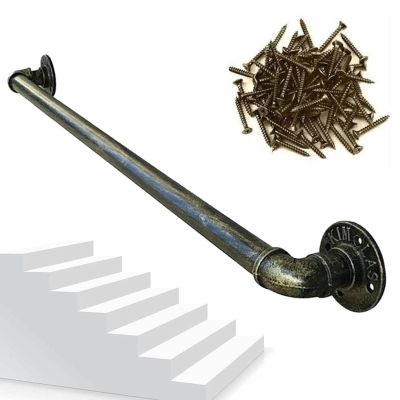 Bronze Handrail for Outdoor Use, Non-Slip Wall-Mounted Grab Bar for Stairs, 210 cm, Various Lengths Available