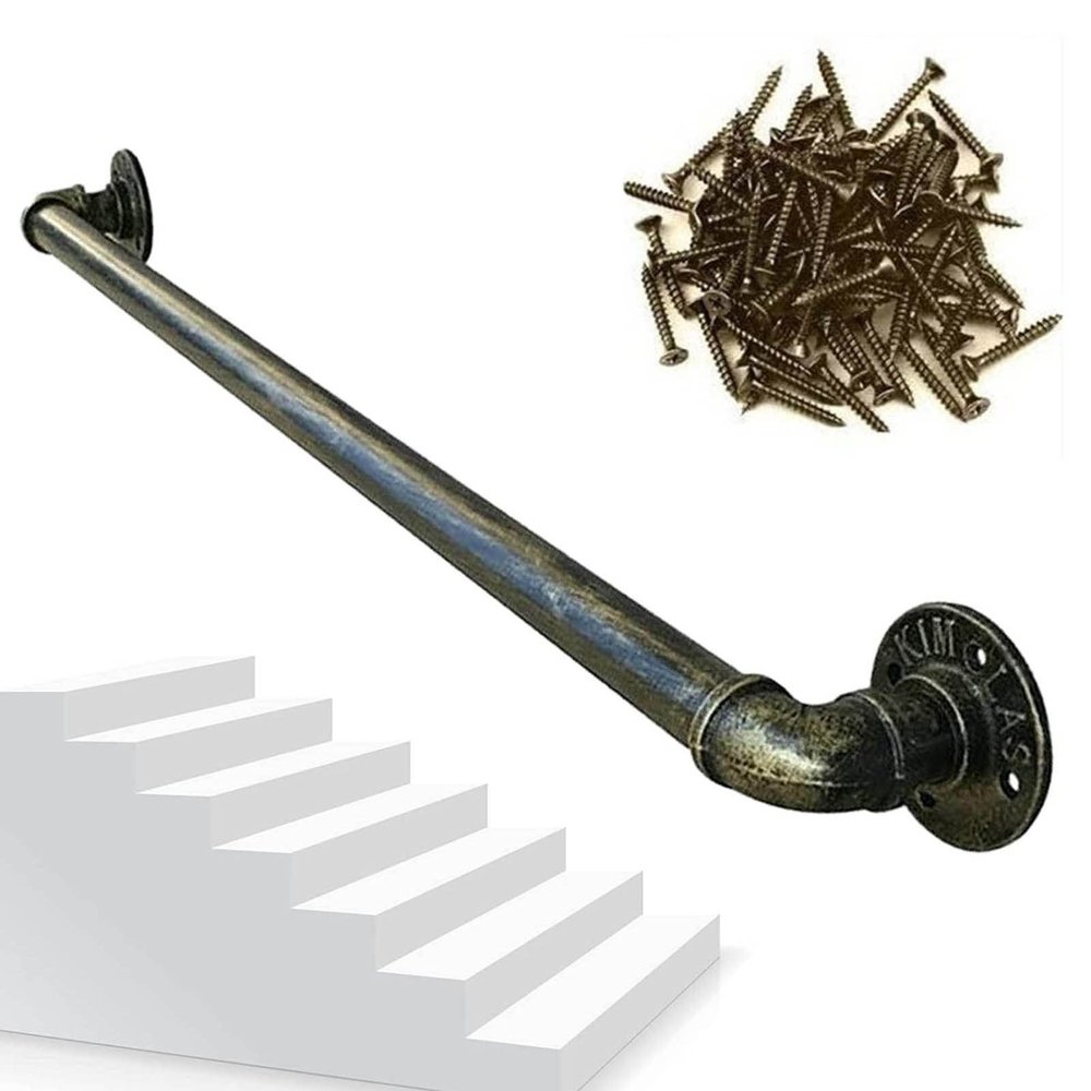 Bronze Handrail for Outdoor Use, Non-Slip Wall-Mounted Grab Bar for Stairs, 210 cm, Various Lengths Available