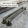 Bronze Handrail for Outdoor Use, Non-Slip Wall-Mounted Grab Bar for Stairs, 210 cm, Various Lengths Available view 3