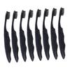 Healeved 8-Piece Charcoal Toothbrush Set, Foldable Travel Toothbrushes view 1
