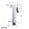 RFXOGTYFZ Full Brass Handheld Toilet Sprayer for Bathroom, Pet Bathing, Squat Toilets and Floor Cleaning view 3