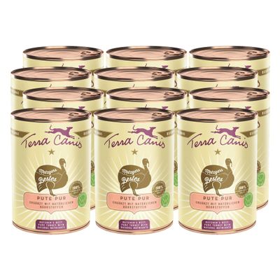 Terra Canis Pure Turkey, Butcher's Best Wet Dog Food, 12 x 400 g