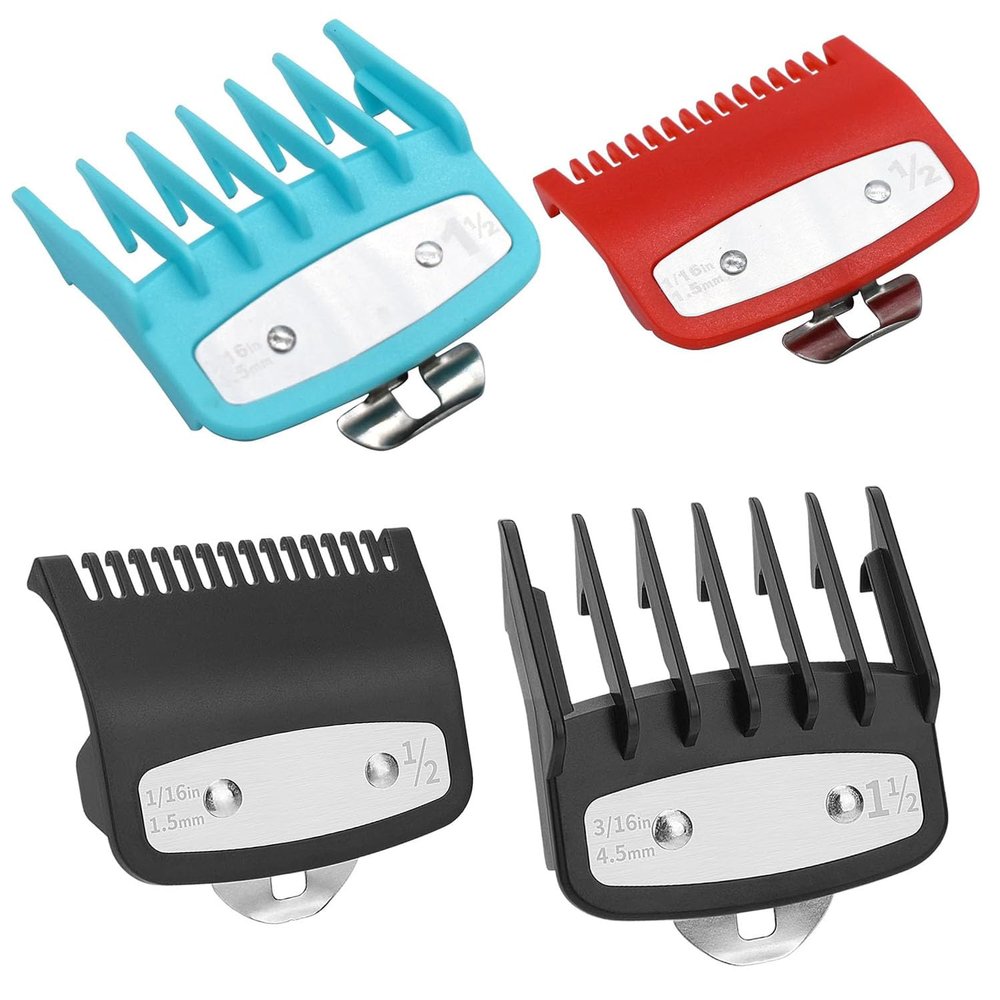 4-Piece Hair Clipper Guide Comb Set