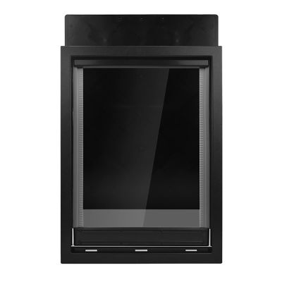 Extra-Large Dog Door with Soft, Transparent Magnetic Flap and Snap Closure, Ideal for Interior and Exterior Doors, Black (XL)
