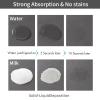 Pet Feeding Mat - Absorbent and Quick-Drying (Dark Gray - Multiple Paws, 30 x 50 cm) view 3