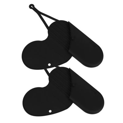Ipetboom 2-Piece Silicone Heat-Resistant Hair Styling Tool Storage Bags