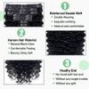 Deep Wave Clip-In Hair Extensions, 100% Brazilian Remy Human Hair, 120 g view 4