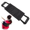 ZGYOZMNG Support Belt for Standing and Walking, Patient Transfer Gait Belt (Black) view 2