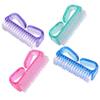 Healeved 4-Piece Plastic Nail and Toenail Cleaning Brushes with Non-Slip Handles view 1