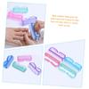 Healeved 4-Piece Plastic Nail and Toenail Cleaning Brushes with Non-Slip Handles view 3