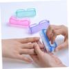 Healeved 4-Piece Plastic Nail and Toenail Cleaning Brushes with Non-Slip Handles view 4