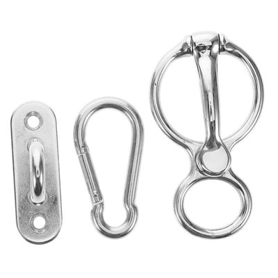 Happyyami Stainless Steel Horse Tie Ring with Eye Bolt