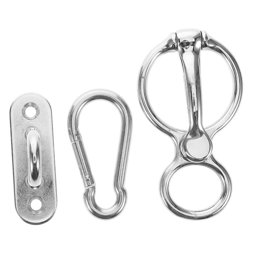 Happyyami Stainless Steel Horse Tie Ring with Eye Bolt