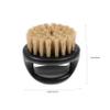 2-Piece ABS Beard Brush Set with Mustache Bristles for Wet Shaving view 2