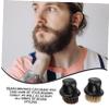 2-Piece ABS Beard Brush Set with Mustache Bristles for Wet Shaving view 4