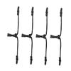 Adjustable Mask Extender Straps, 4-Pack, Nylon, Black view 1