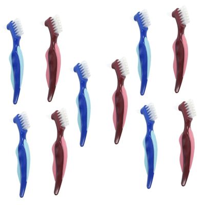 Baluue 10-Piece Double-Sided Denture Cleaning Brush Set